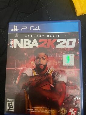 NBA 2K20 (PS4) Video Game - Red/White Cover Featuring Anthony Davis